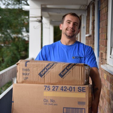 Man Holding a box