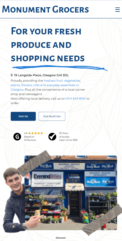 Homepage Screenshot