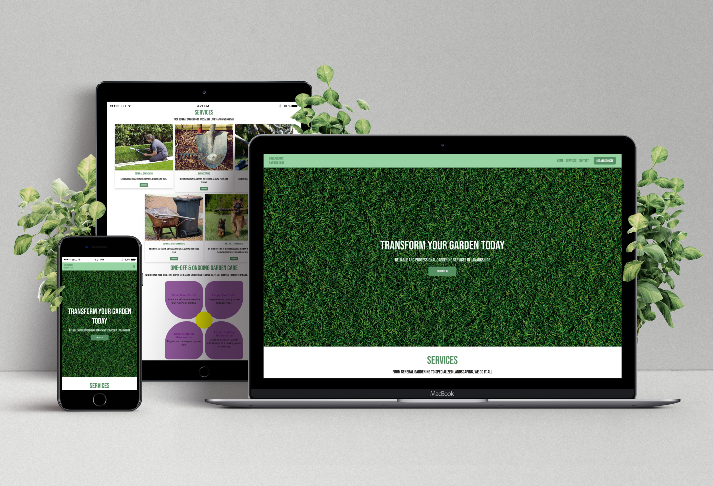 Gardening Website Preview