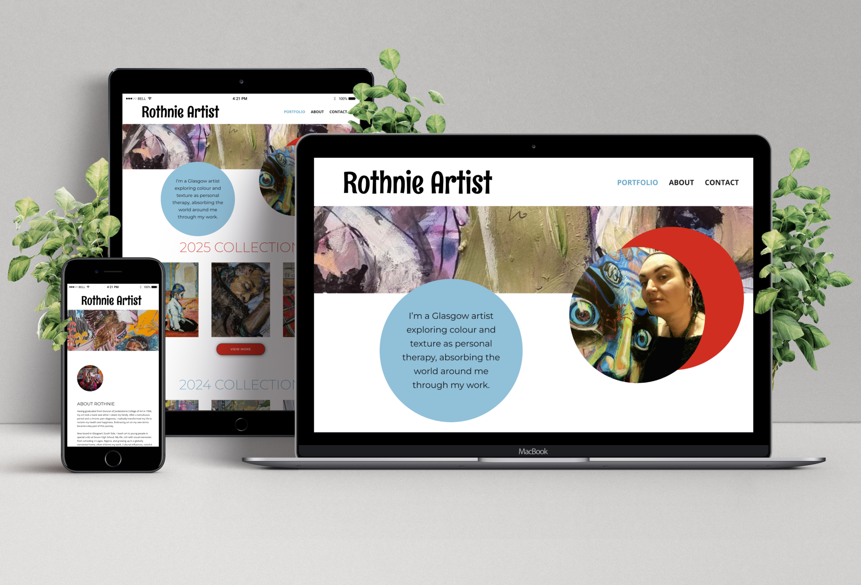 Rothnie Artist Website Preview